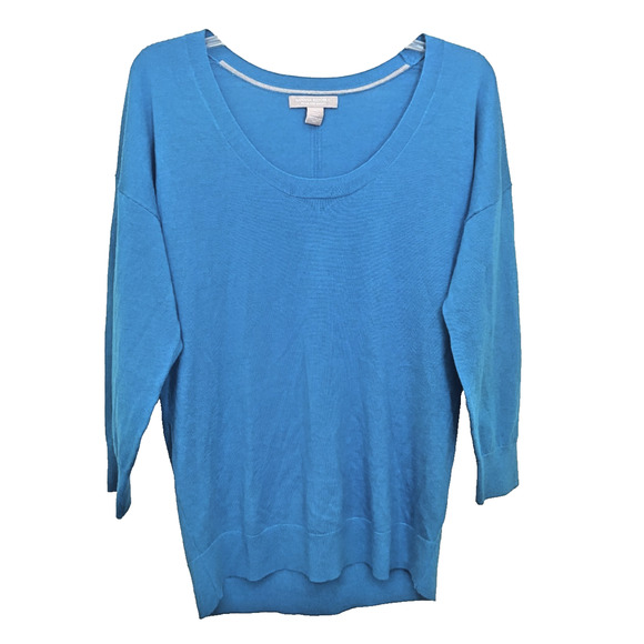 Banana Republic Sweaters - Banana Republic Merino Extra Fine Wool Blue Long Sleeve Sweater Size X-Large